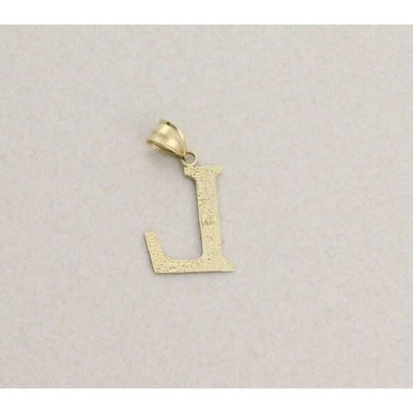 Pendant Only 10k Yellow Gold Letter L Initial Monogram Pendant - Picture 3 of 6